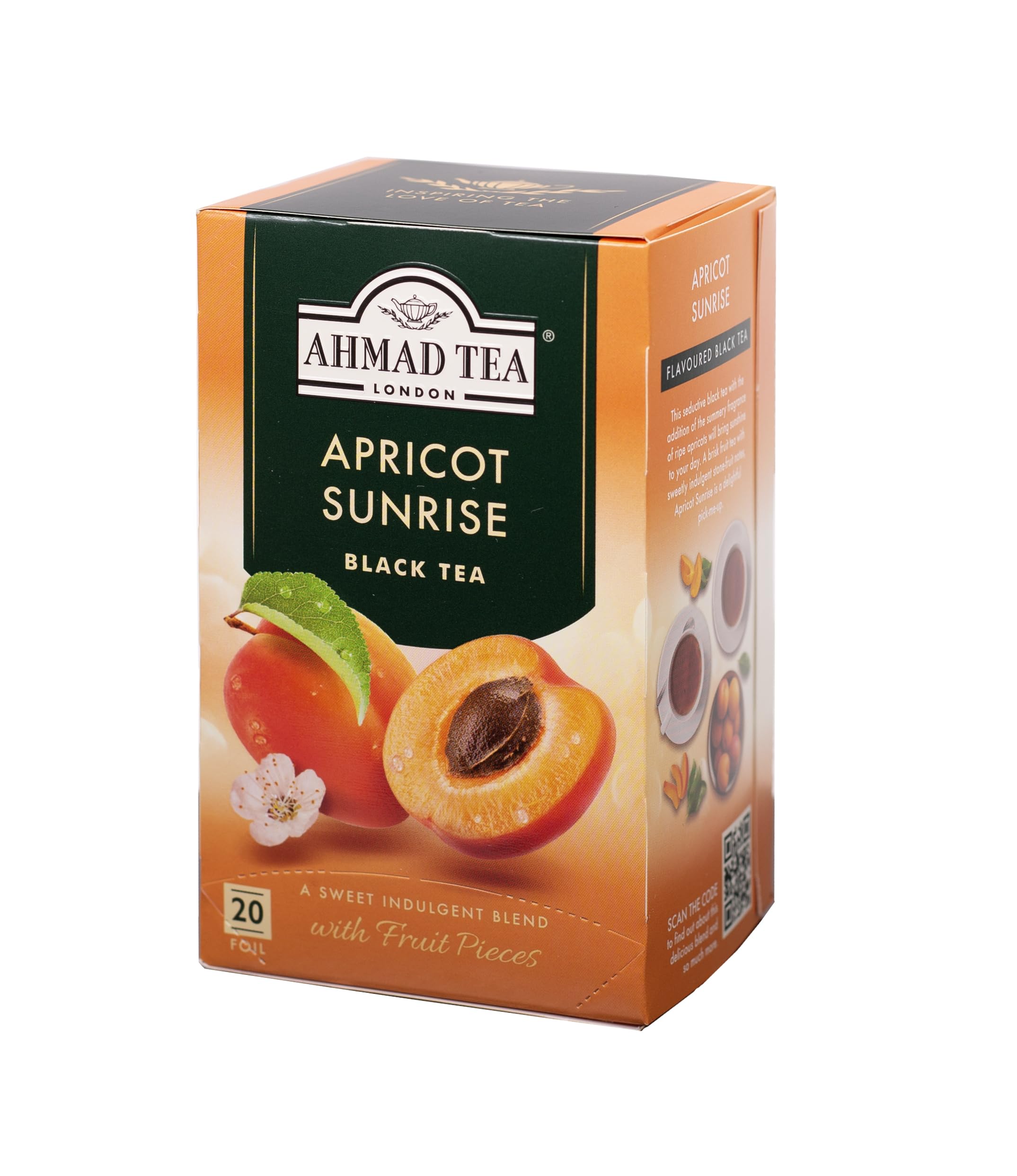 Ahmad Tea Apricot Sunrise , Tea Bags, 20-Count Boxes - Image 6