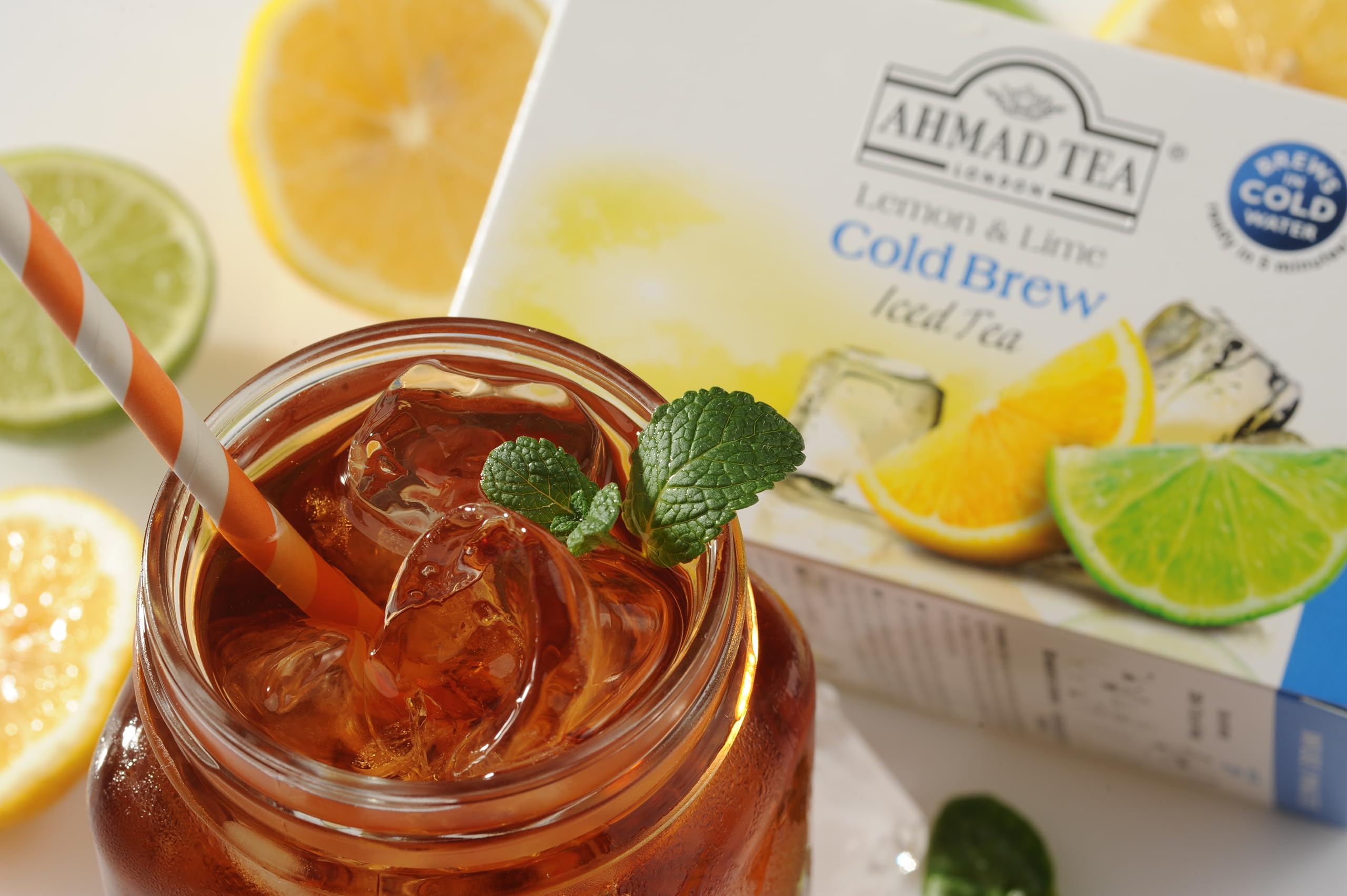 Ahmad Tea Black Tea, Cold Brew Lemon and Lime Teabags, Iced Tea, 20 ct (Pack of 6) - Caffeinated and Sugar-Free - Image 5