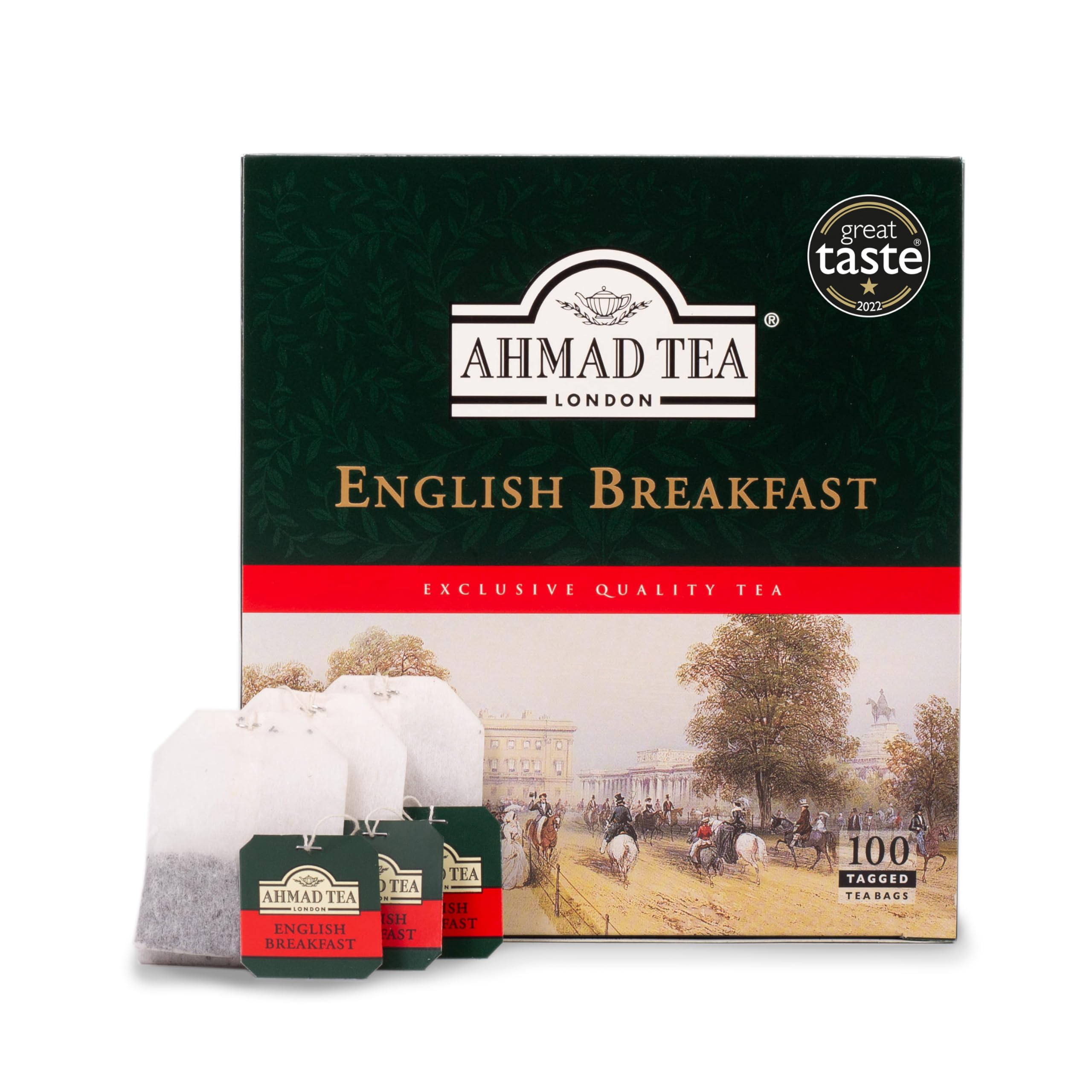 Ahmad Tea Black Tea, English Breakfast Teabags, 100 ct - Caffeinated and Sugar-Free - Image 4