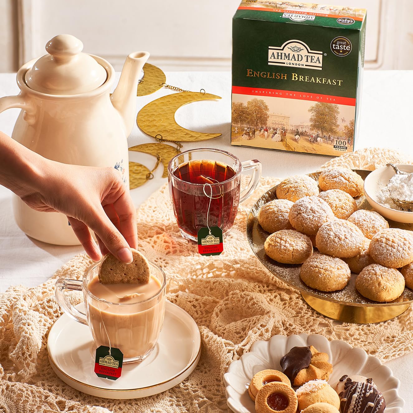 Ahmad Tea Black Tea, English Breakfast Teabags, 100 ct - Caffeinated and Sugar-Free - Image 6