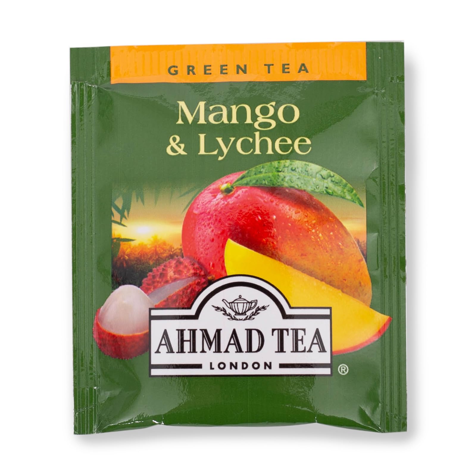 Ahmad Tea Mango & Lychee Flavored Green Tea with Fruit Pieces, 20 Count, Pack of 6 - Image 3