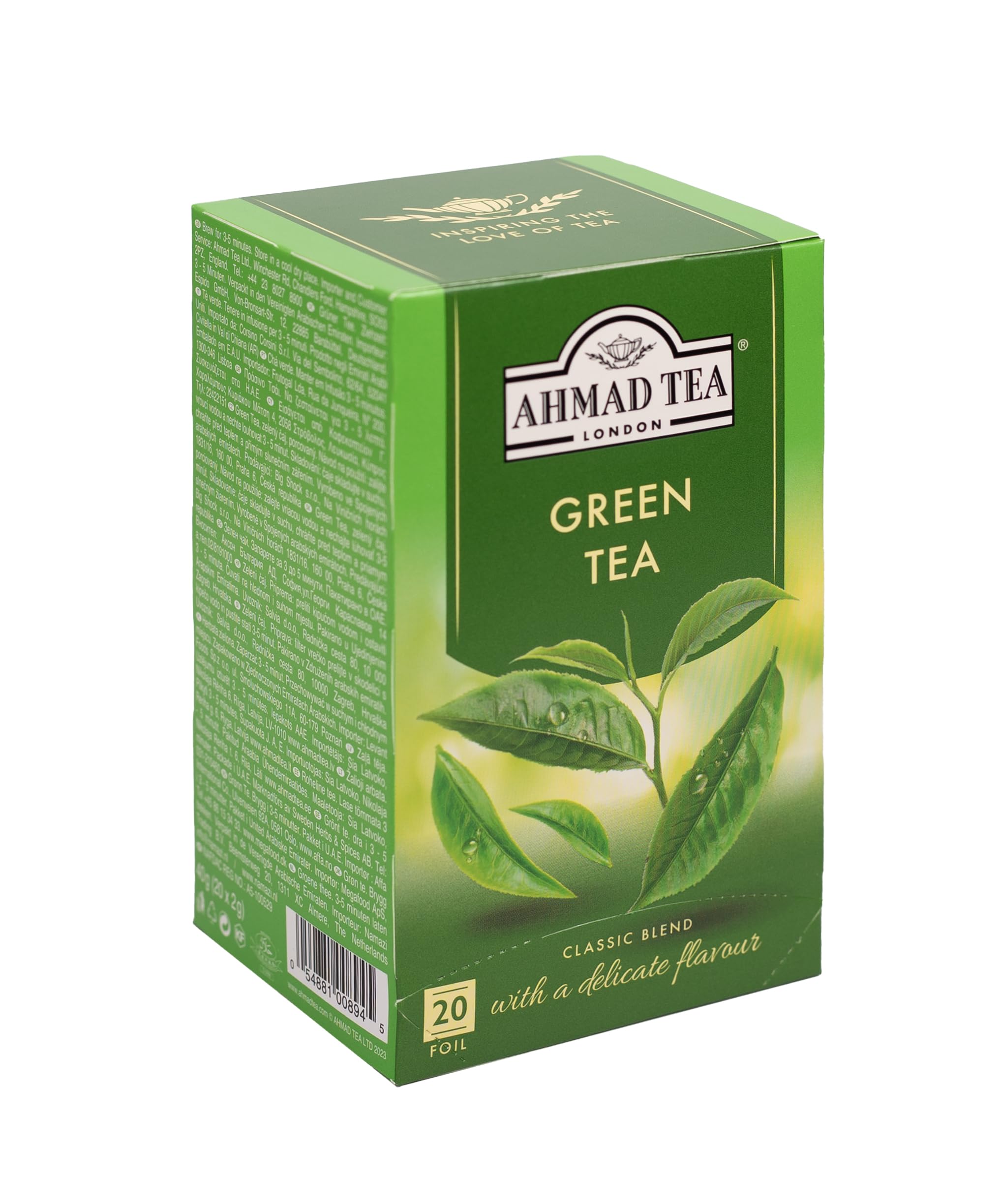 Ahmad Tea Green Tea Pure, 20-Count Boxes (Pack of 6) - Image 4