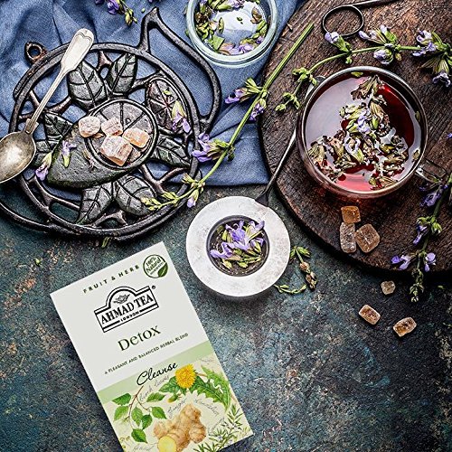 Ahmad Tea Herbal Tea, Ginger, Peppermint, Fennel, Dandelion, & Birch 'Detox' Teabags, 20 ct (Pack of 6) - Decaffeinated & Sugar-Free - Image 7