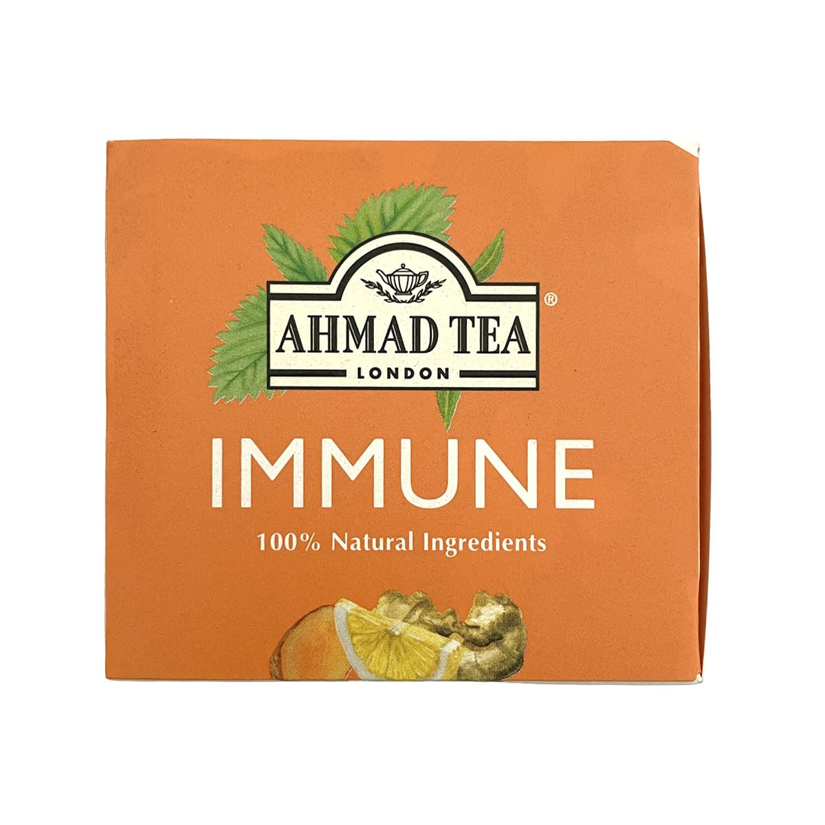 Ahmad Tea Herbal Tea, Lemon, Ginger, Turmeric, & Vitamin C 'Immune' Natural Benefits Teabags, 20 ct (Pack of 6) - Decaffeinated & Sugar-Free - Image 8