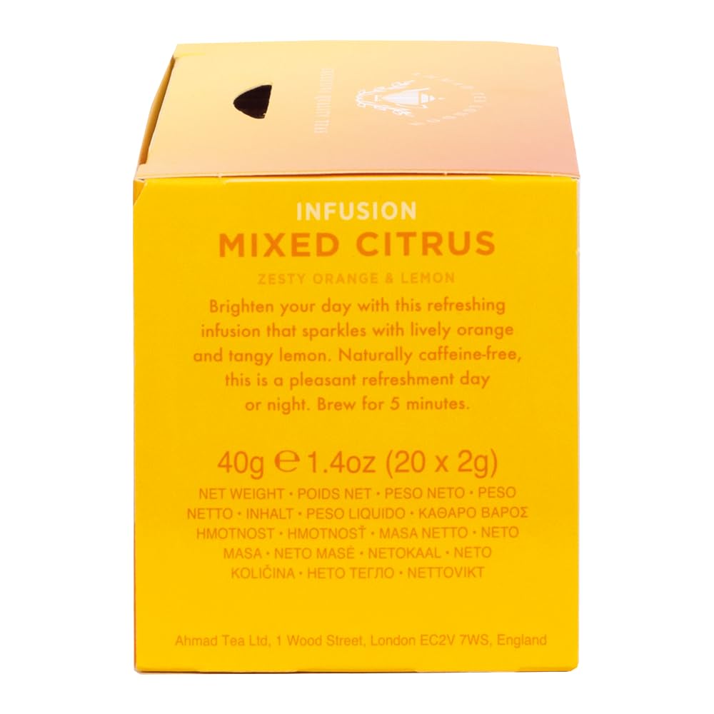Ahmad Tea Herbal Tea, Mixed Citrus Teabags, 20 ct (Pack of 1) - Decaffeinated & Sugar-Free - Image 5