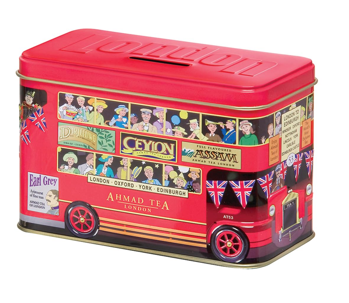 Ahmad Tea London Bus Gift Tin, English Afternoon, 20 Count Tin - Image 3