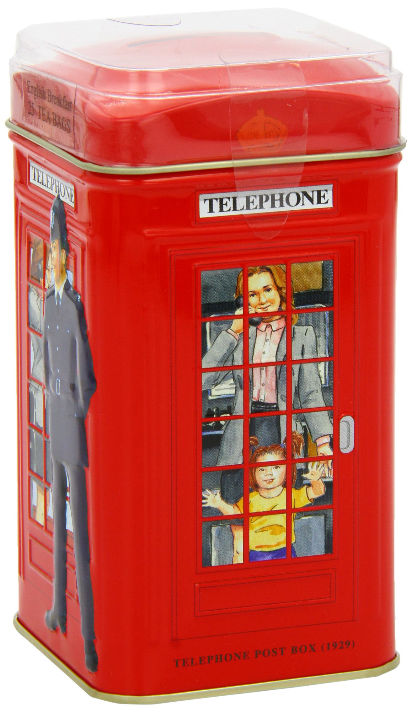 Ahmad Tea London Telephone Box Caddy Gift Tin, 20 Teabag, English Breakfast - Image 11