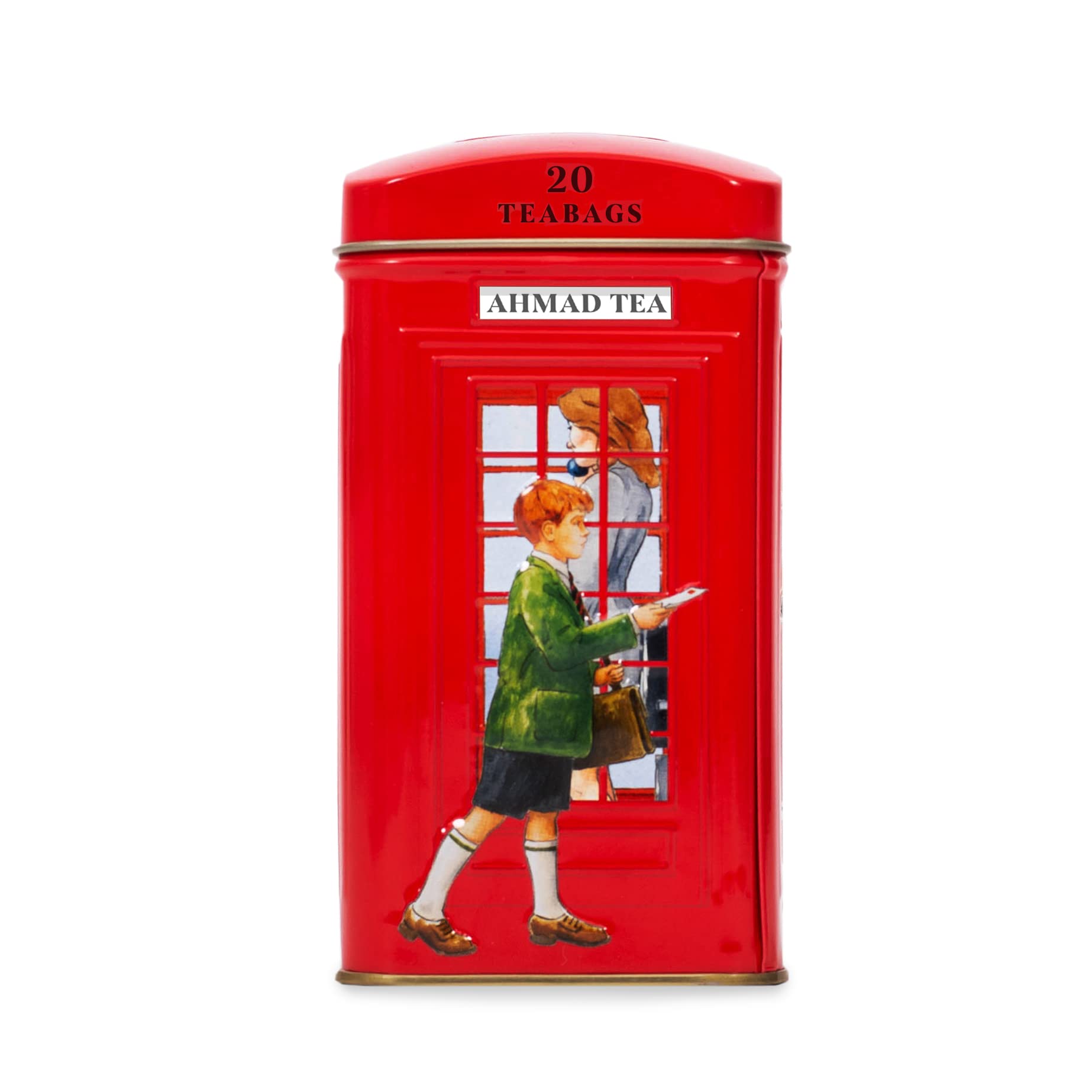 Ahmad Tea London Telephone Box Caddy Gift Tin, 20 Teabag, English Breakfast - Image 6