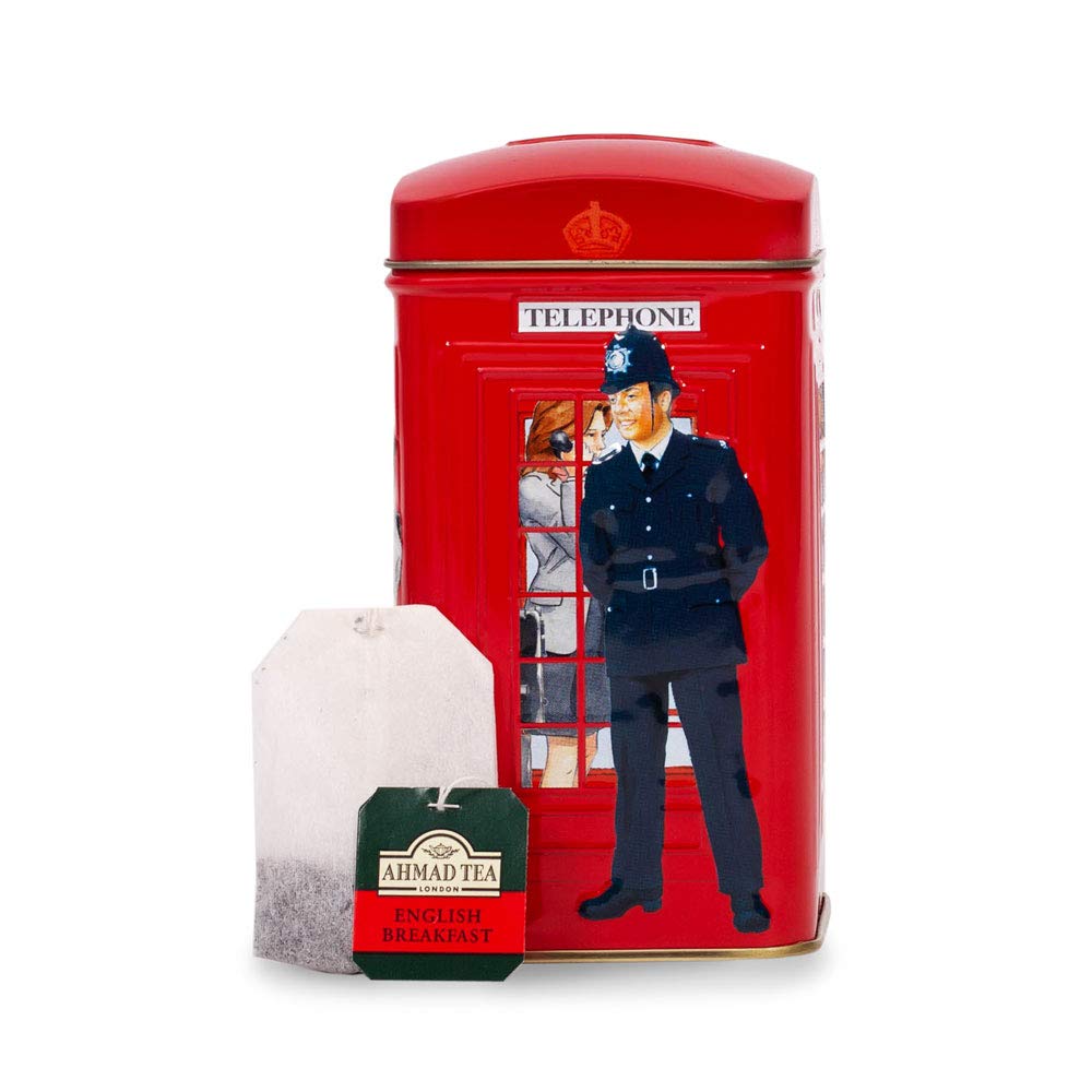 Ahmad Tea London Telephone Box Caddy Gift Tin, 20 Teabag, English Breakfast - Image 8