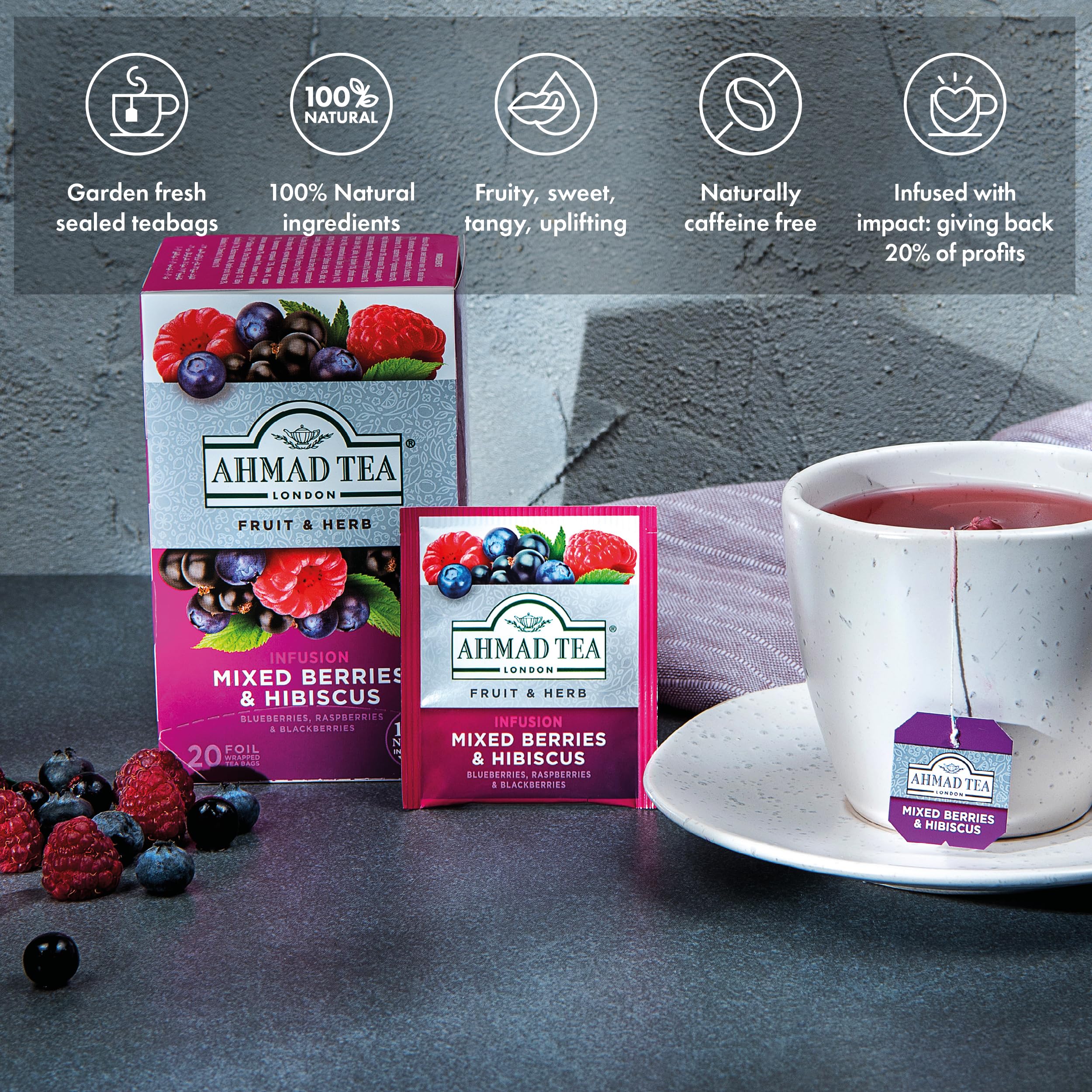 Ahmad Tea, Mixed Berries & Hibiscus - Image 6