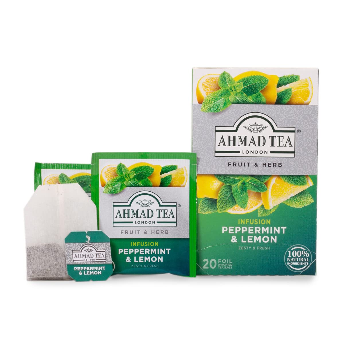 Ahmad Tea - Peppermint & Lemon Tea 20 Bags - 30g - Image 10