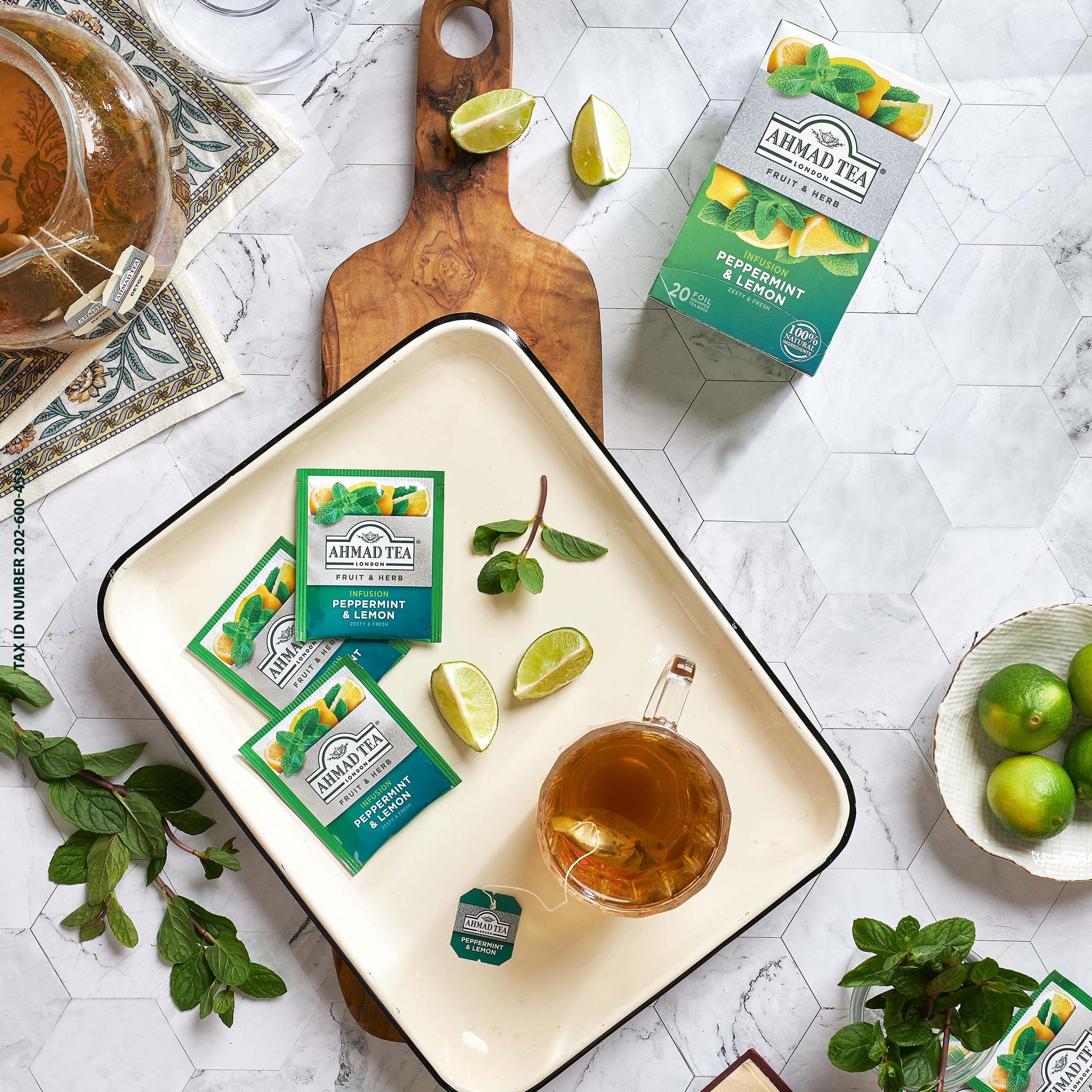 Ahmad Tea - Peppermint & Lemon Tea 20 Bags - 30g - Image 3