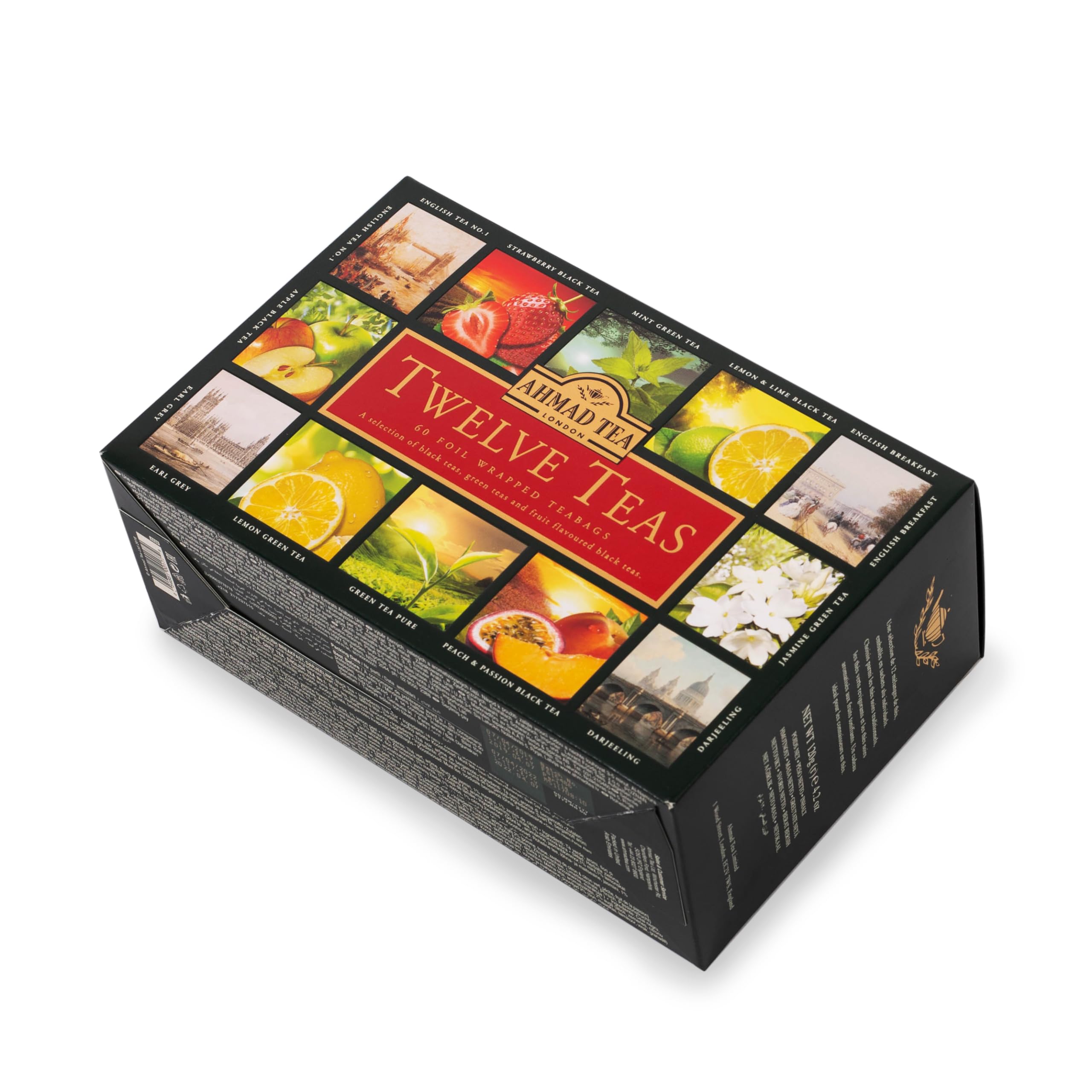 Ahmad Tea Variety Gift Box, 60 Foil Enveloped Teabags, Twelve Teas, 1 Count - Image 3