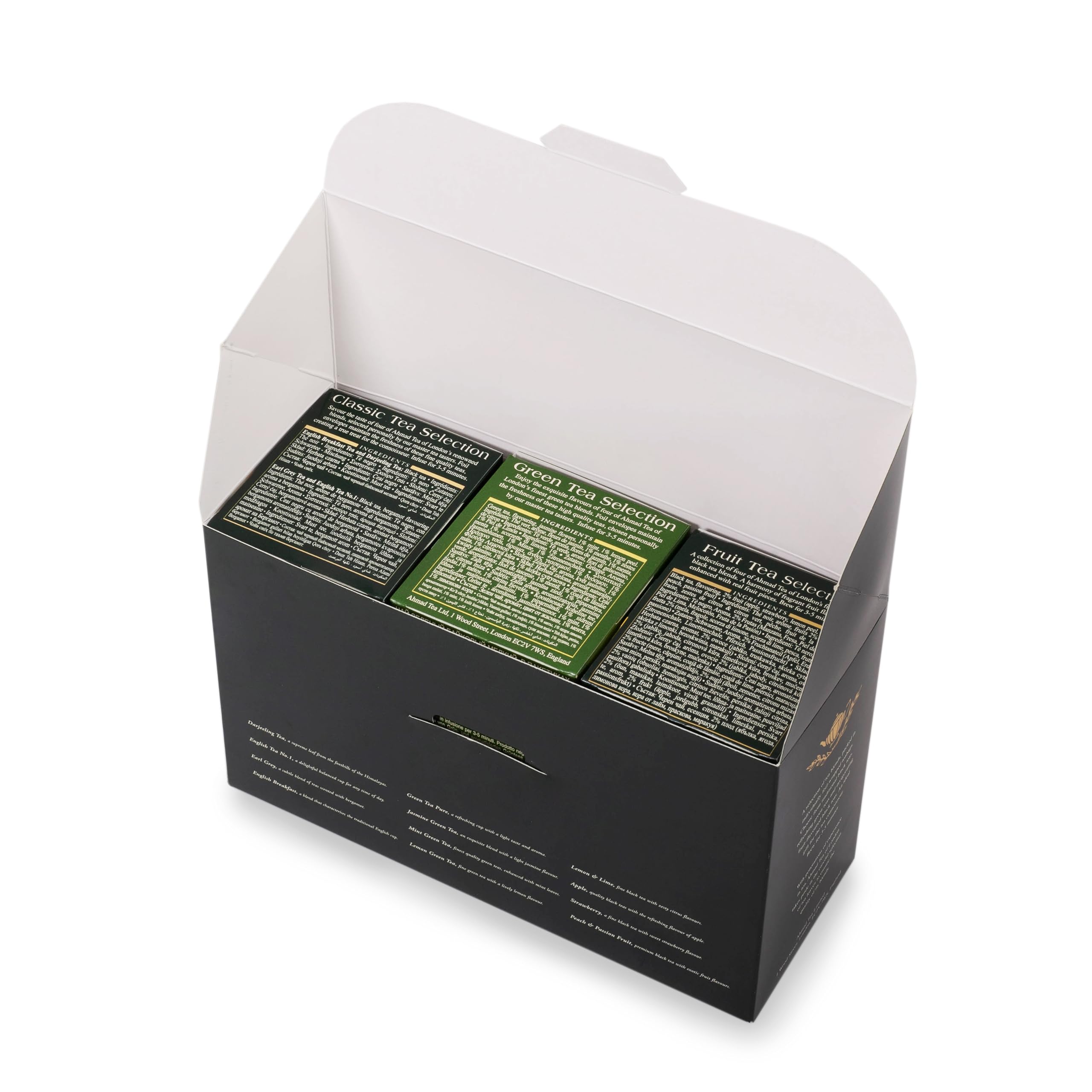Ahmad Tea Variety Gift Box, 60 Foil Enveloped Teabags, Twelve Teas, 1 Count - Image 4