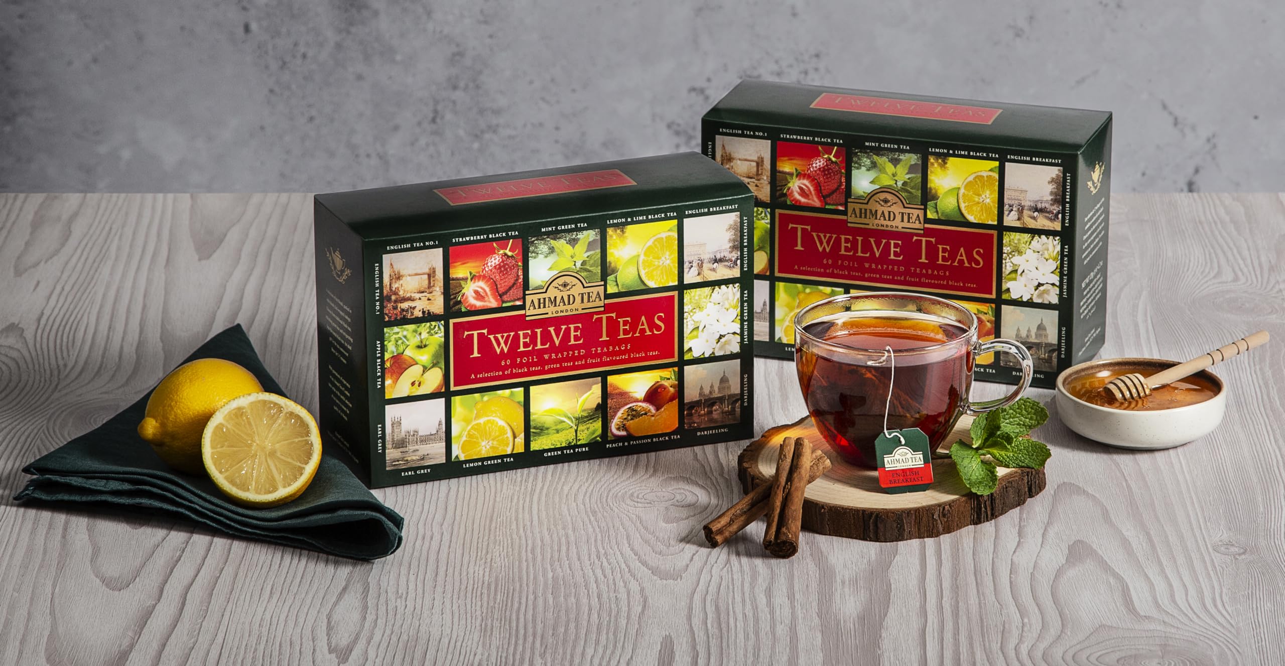 Ahmad Tea Variety Gift Box, 60 Foil Enveloped Teabags, Twelve Teas, 1 Count - Image 6
