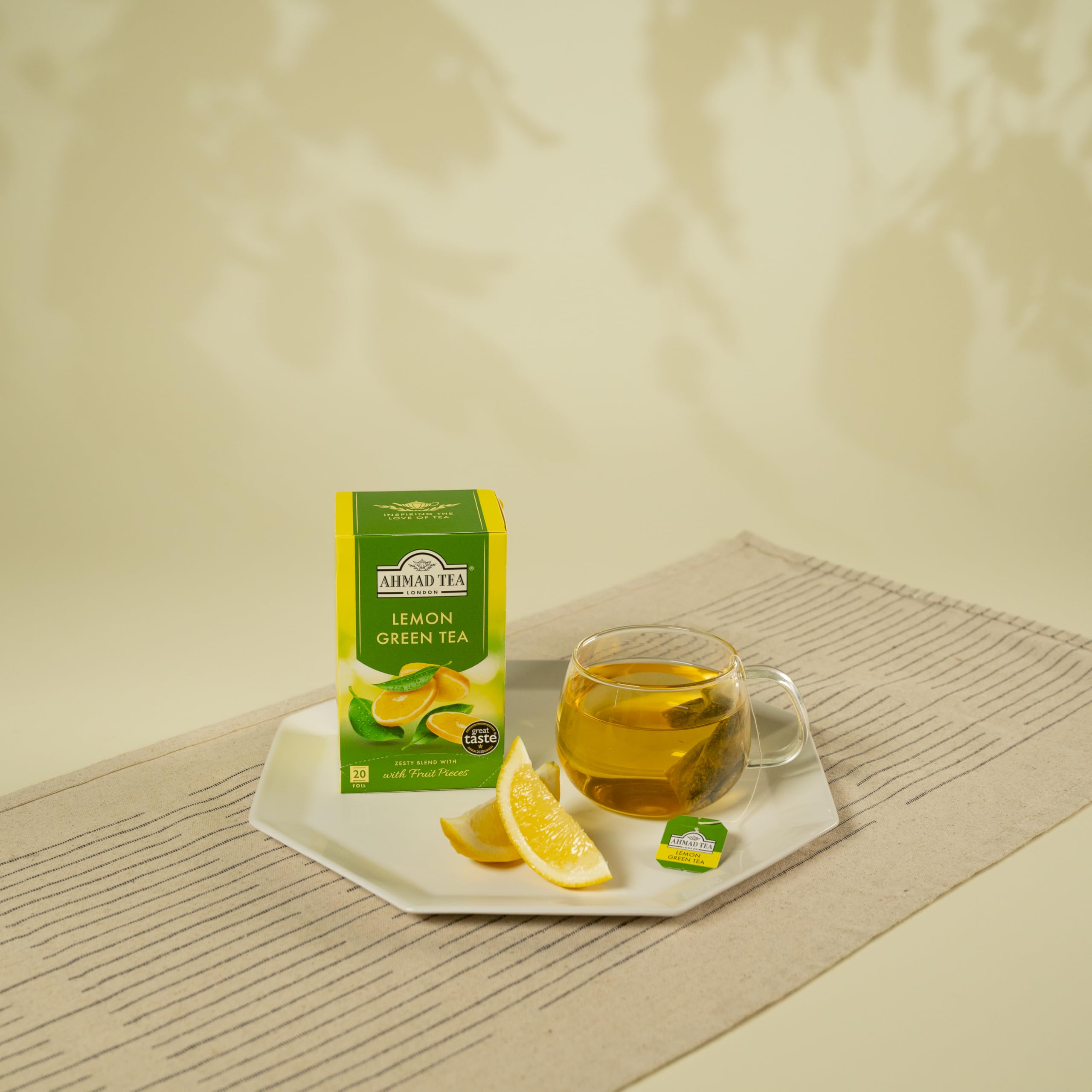 English Teas, "Lemon Green Tea" - Tagged & Aluminium Foil Enveloped Teabags - Image 7